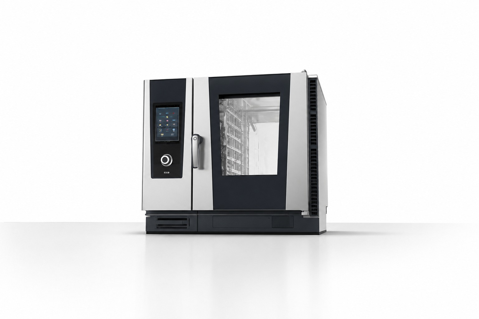 Forno combinado de bancada com painel digital para cocção profissional
